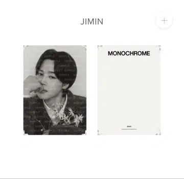 BTS MONOCHROME 사전 사진JIMIN & JUNG KOOK