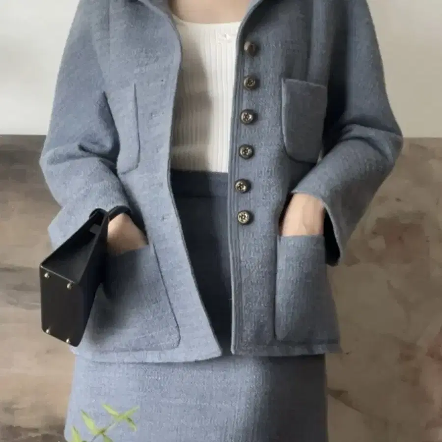 쎄모먼 Hazel Tweed Skirt & jacket 스커트자켓 셋업