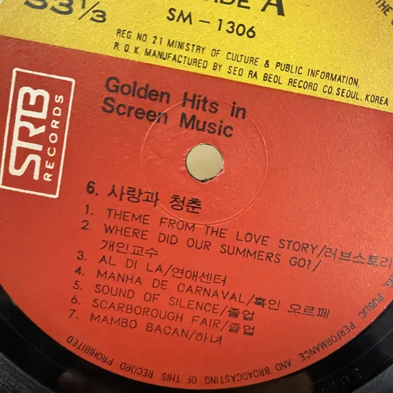 GOLDEN HITS IN SCREEN LP / AA2297