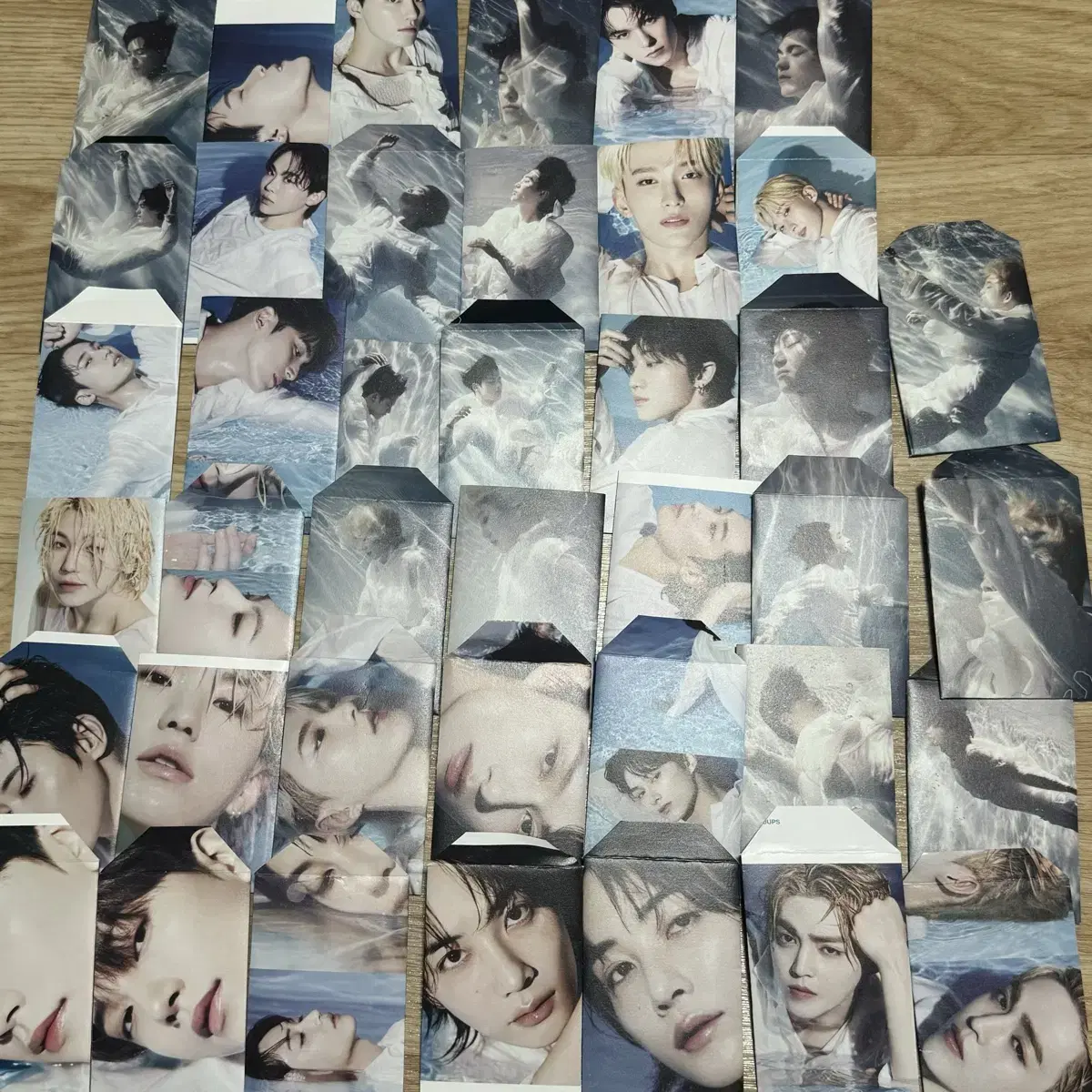 seventeen spill the feels blue photocard envelope