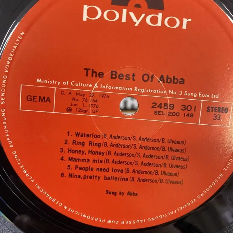 ABBA BEST LP / AA2389