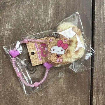 갸루갸루 키티 레오파드 무늬 스트랩 산리오