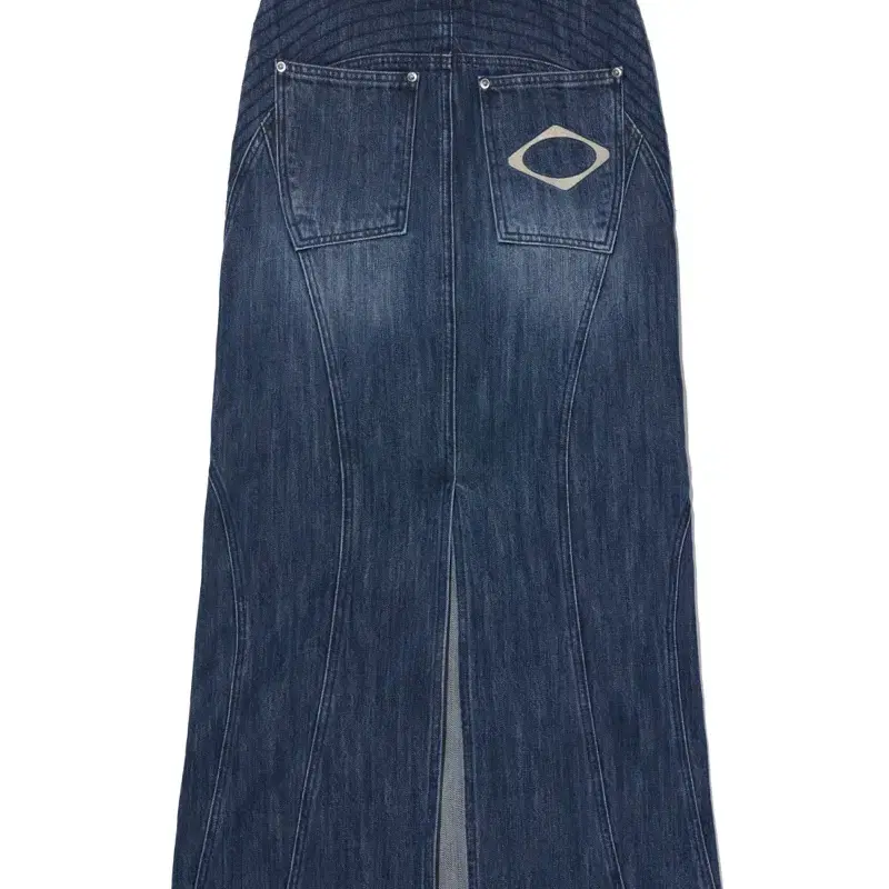 미스치프 MAXI DENIM SKIRT INDIGO