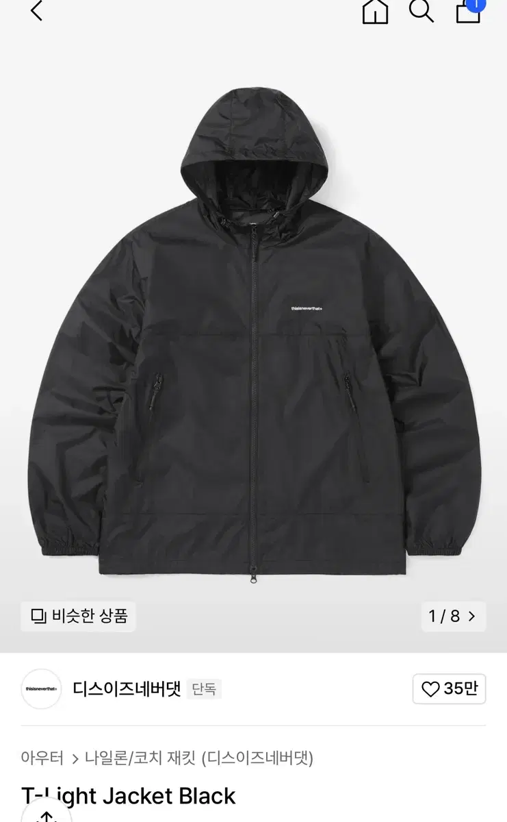 This Is Never That T-Light Jacket Windbreaker