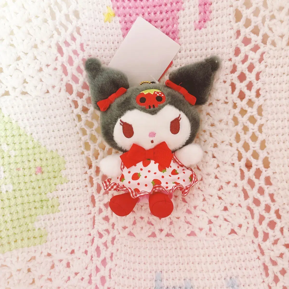 Kuromi Strawberry Mascot Doll