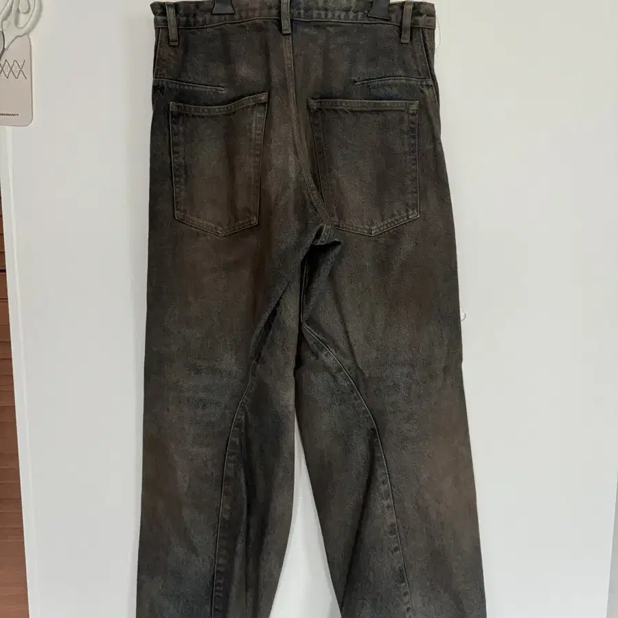 네버포겟NVRFRGT 3D TWISTED WIDE JEANS 1 size