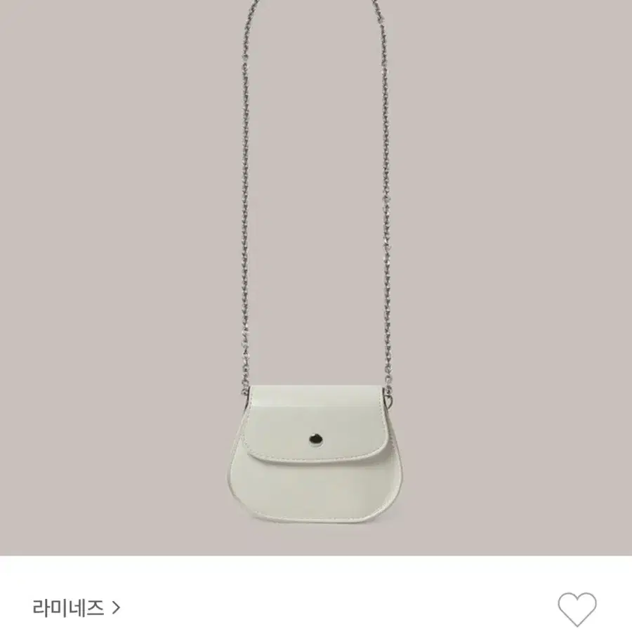 라미네즈 Flap Silver Mini bag (미니 백 아이보리)