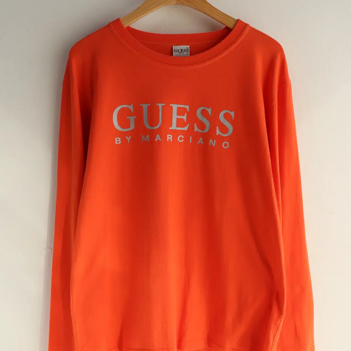 GUESS 로고 롱슬리브 티셔츠 L사이즈