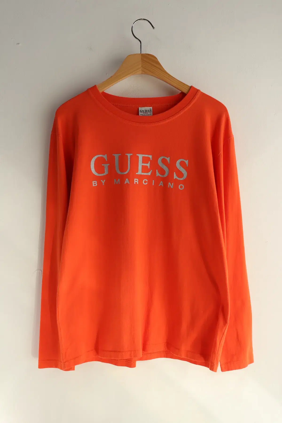 GUESS 로고 롱슬리브 티셔츠 L사이즈