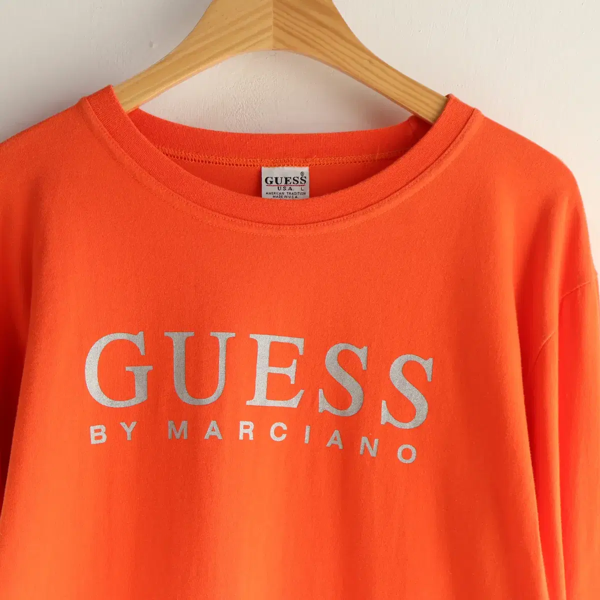 GUESS 로고 롱슬리브 티셔츠 L사이즈