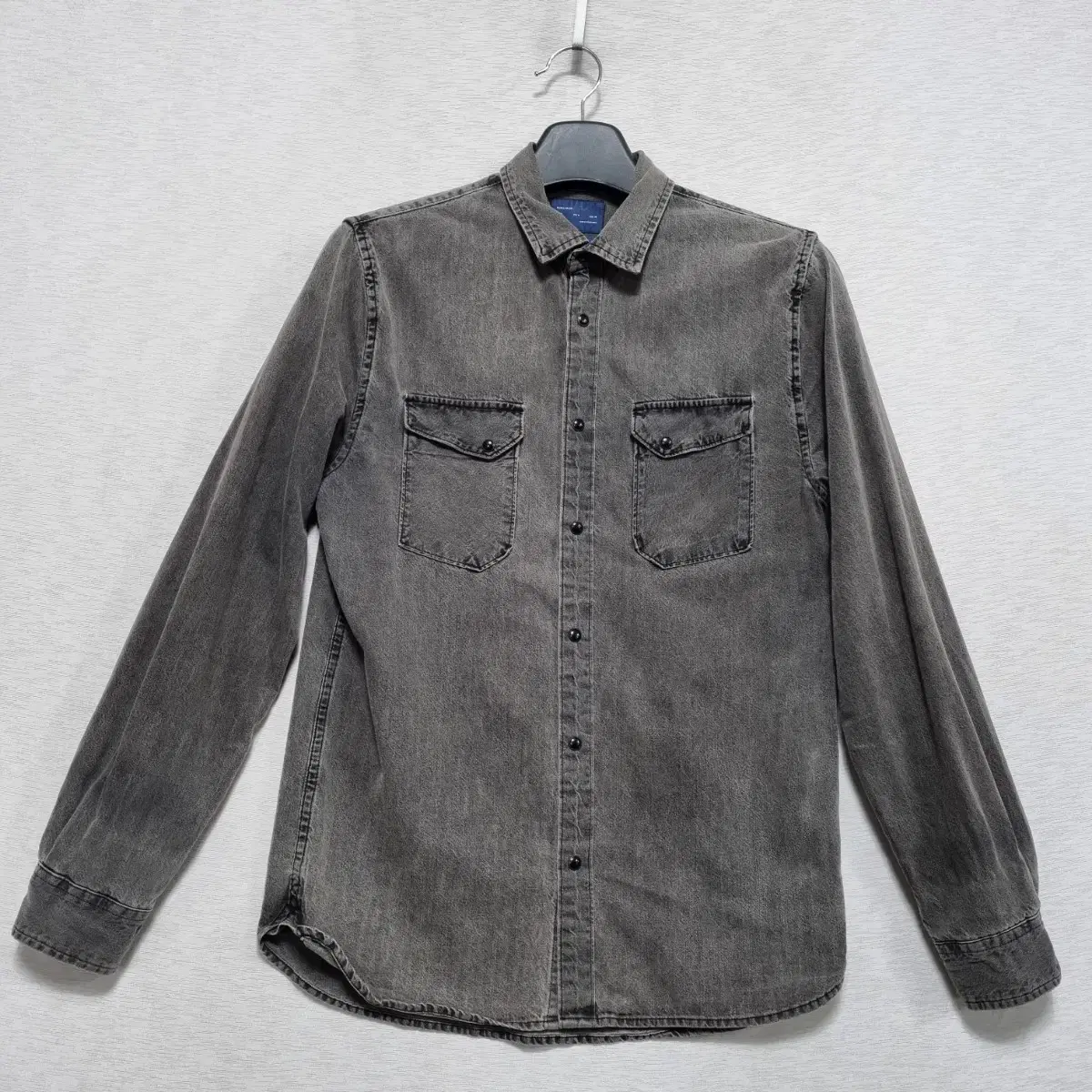 Zara Charcoal Denim Shirt Un 95ㅡ1104