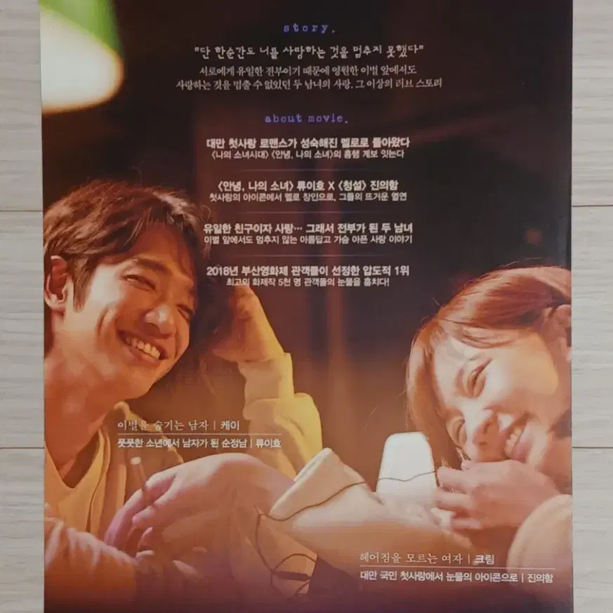 류이호 진의함 모어댄블루(2018년)전단지