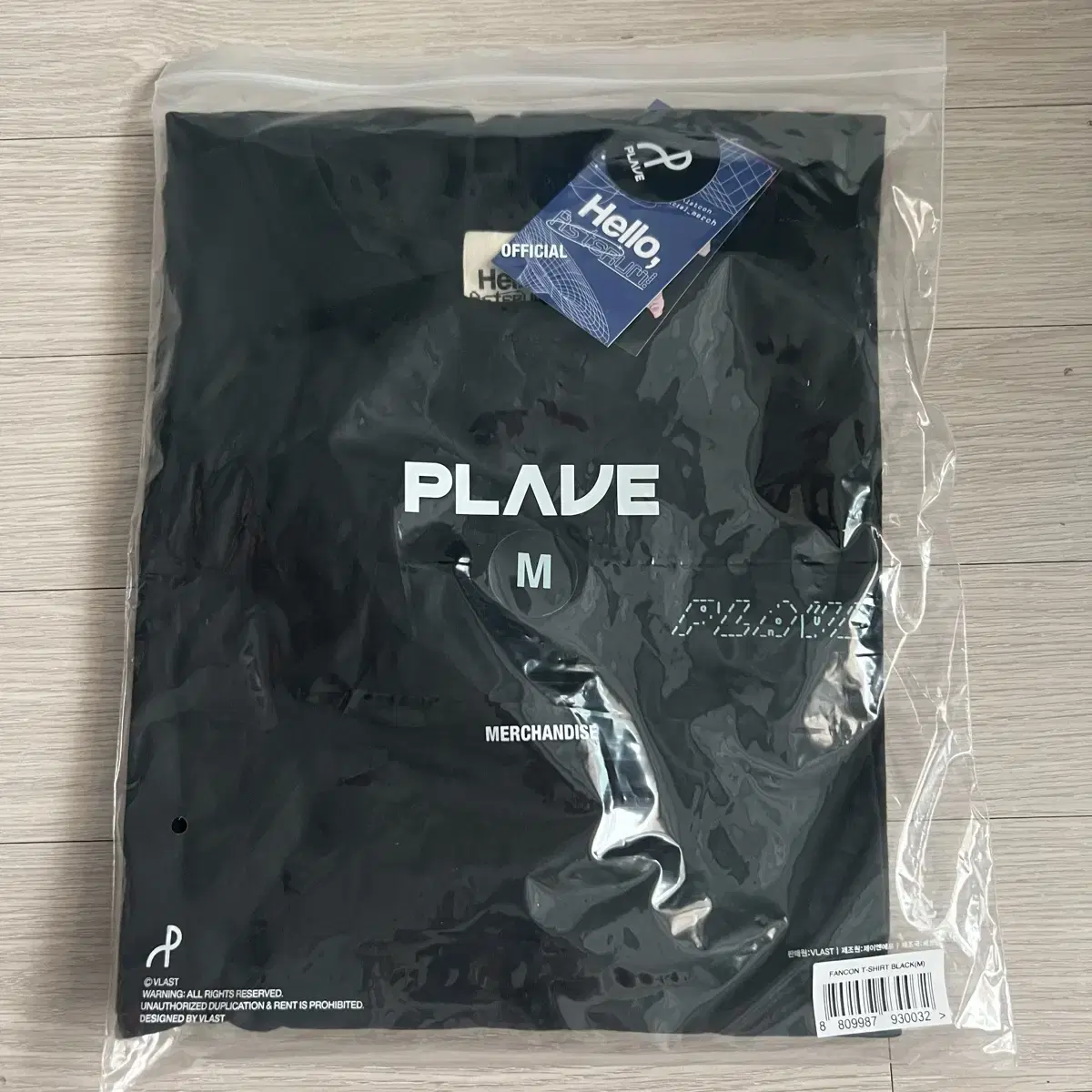 !!!Price reduced!!!(unsealed,below original price)plave fan con long sleeve t-shirt black M sai