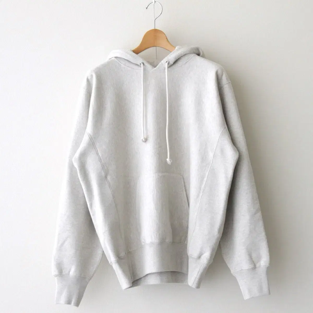 (3) Aurari 22AW High Count Heavy Sweat Hoodie Top Gray