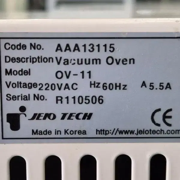 JEIO TECH  OV-11 Vacuum Oven 진공오븐