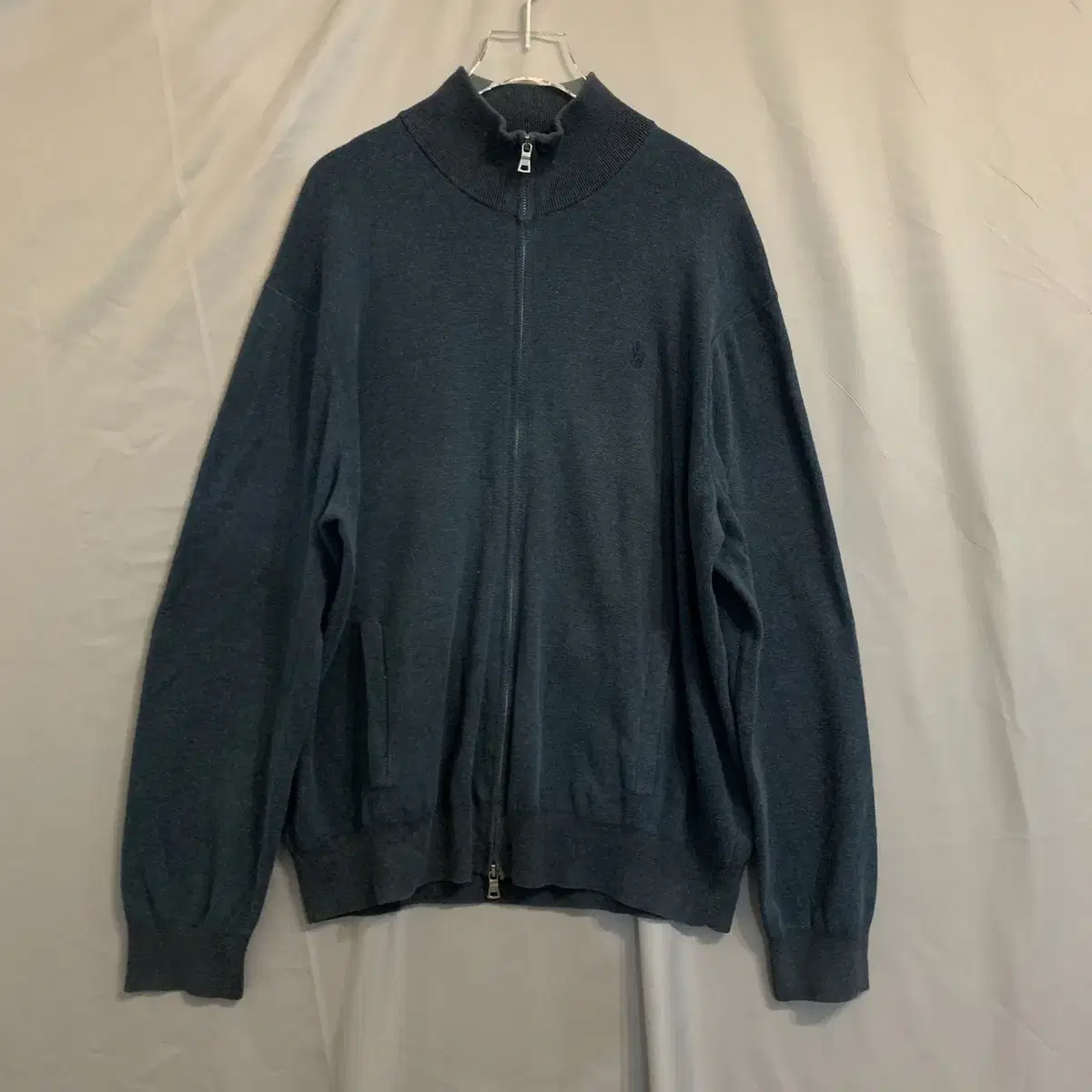 105 XL Polo Ralph Lauren Two-Way Zip-Up Knit Cardigan