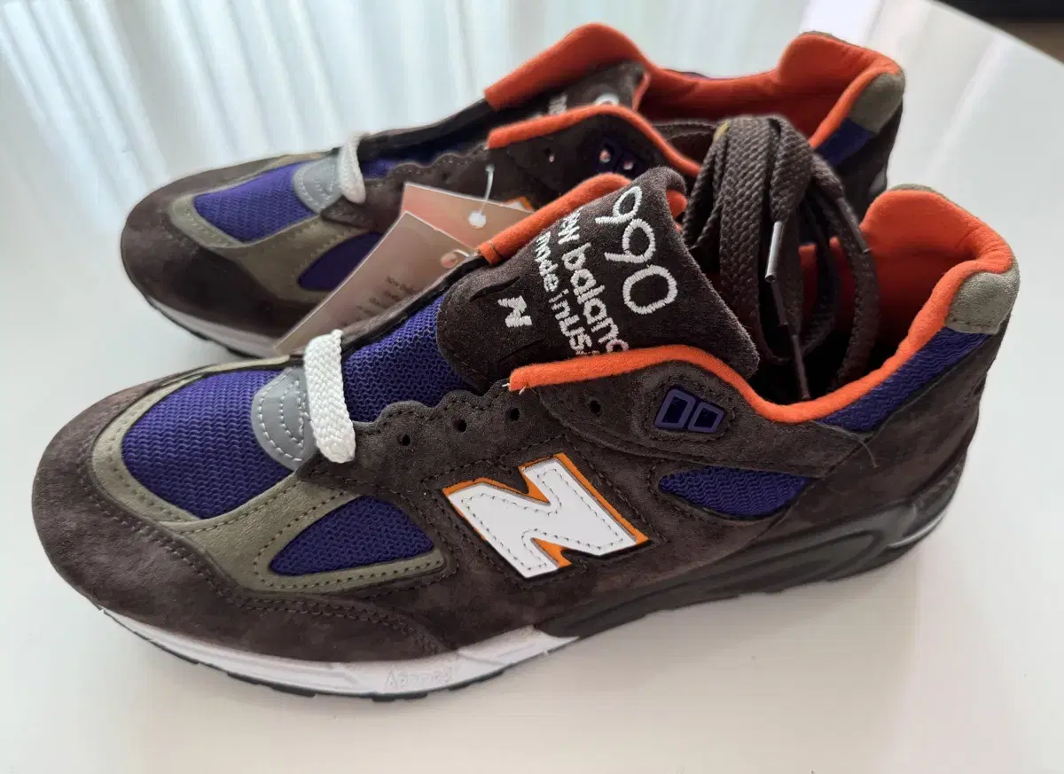 뉴발란스 990v2 made in usa 브라운 퍼플 265 새제품