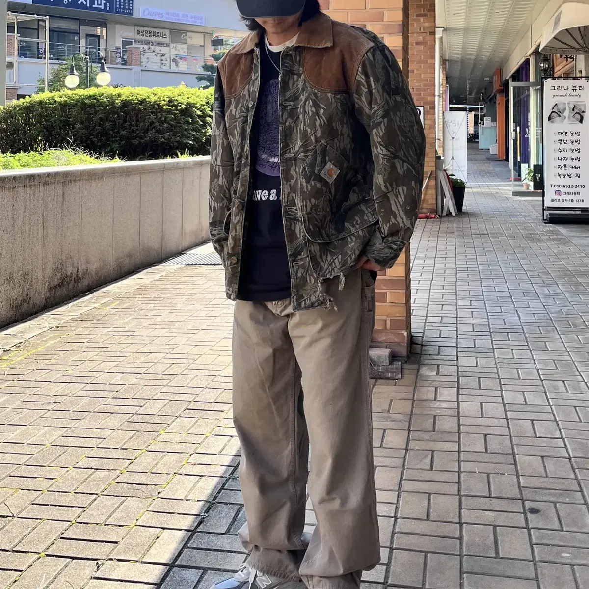 Carhartt 칼하트 리얼트리 카모 헌팅 자켓