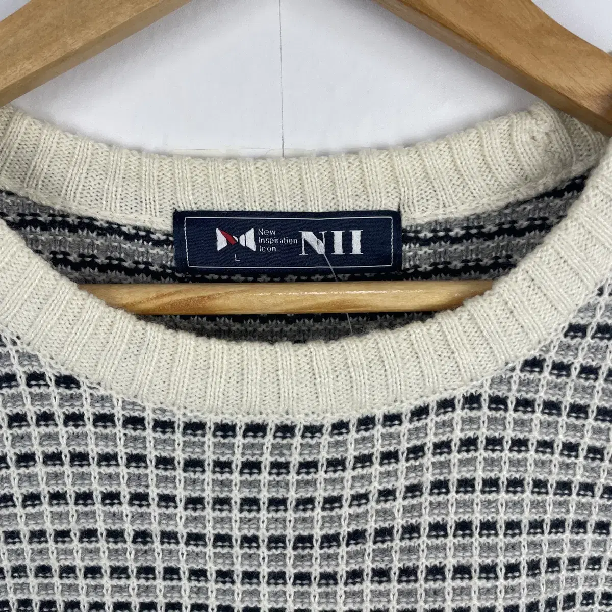 NII 남성용 패턴 니트 L사이즈