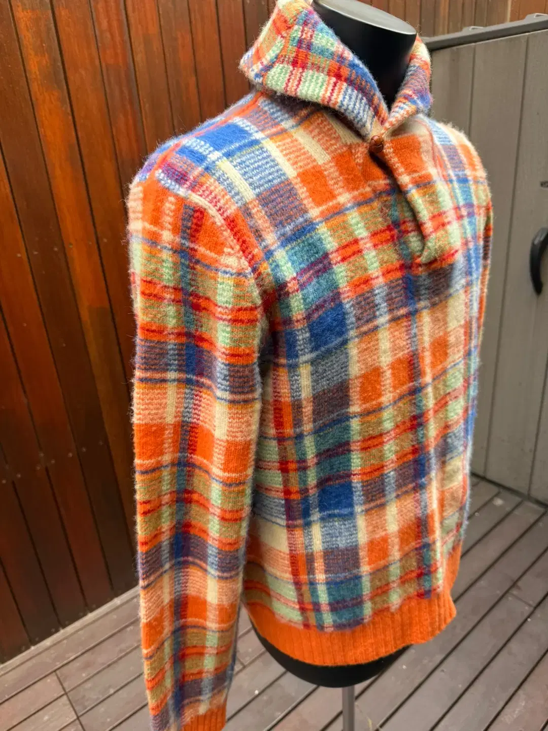 [L] Polo Ralph Lauren Multicolor Shawl Kara Sweater