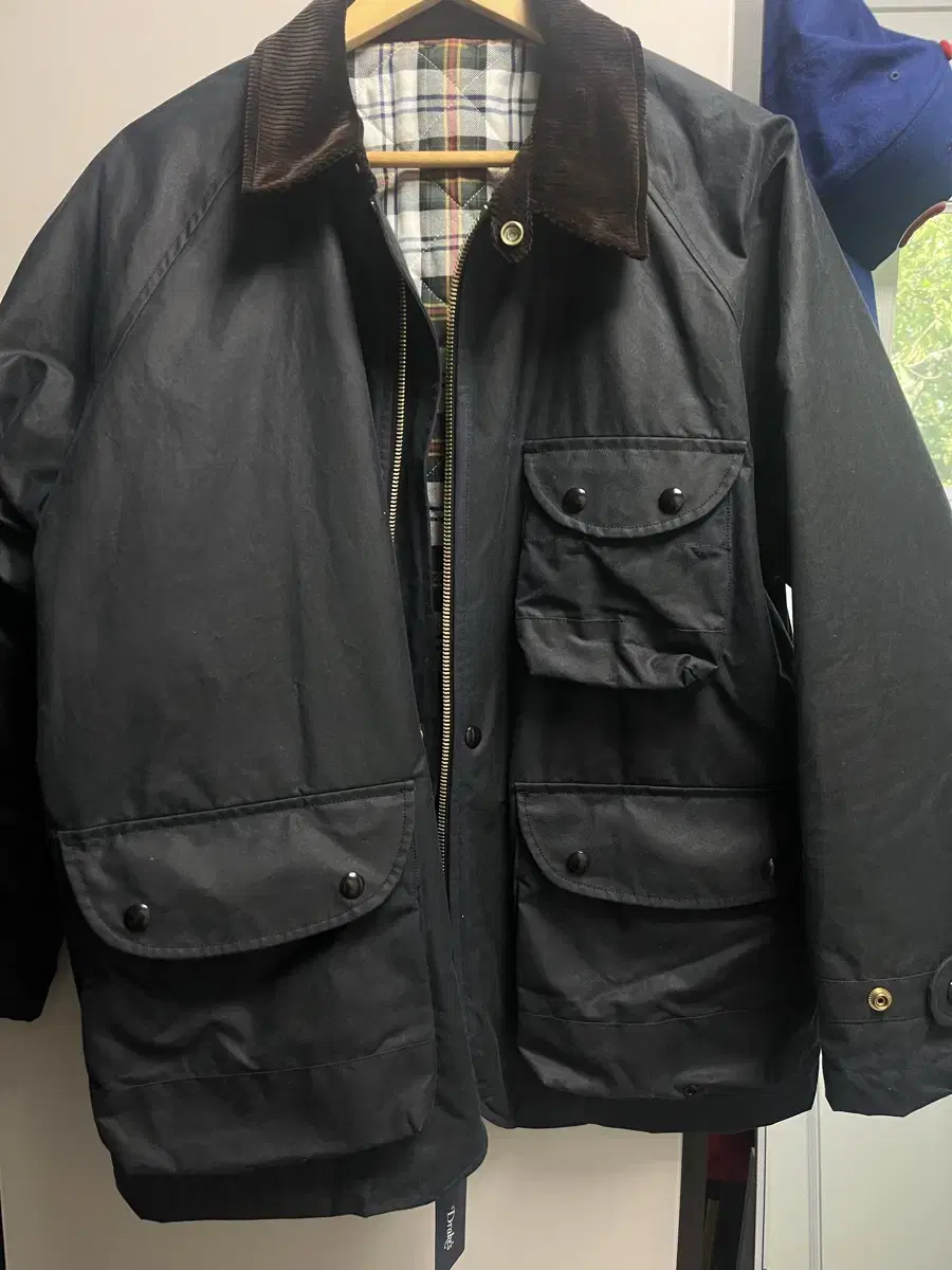 New) Drex Wax Jacket Navy 38