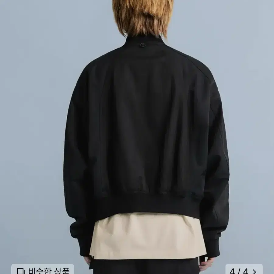 애드오프 봄버 자켓 TWIN PANELS BOMBER BLACK