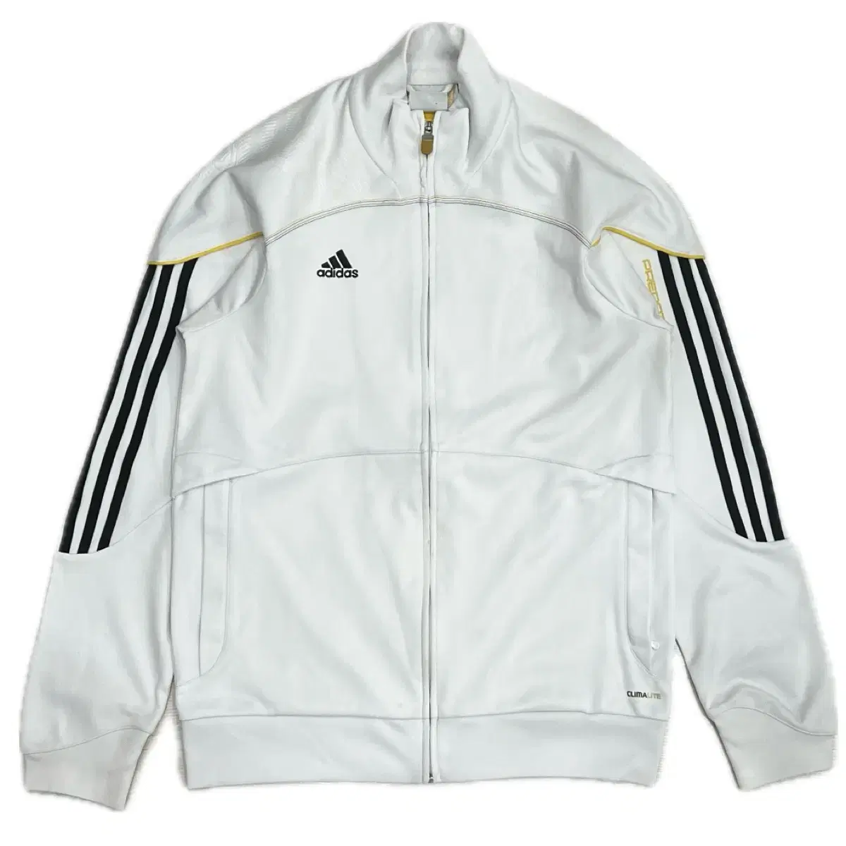 adidas White Track Top Jersey Zip-Up Jacket 105 size XL