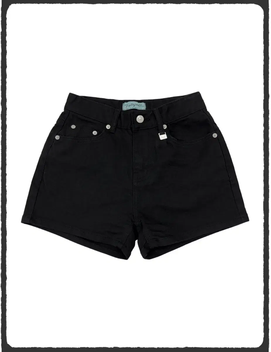 페일제이드 파인체리 black cotton shorts 쇼츠