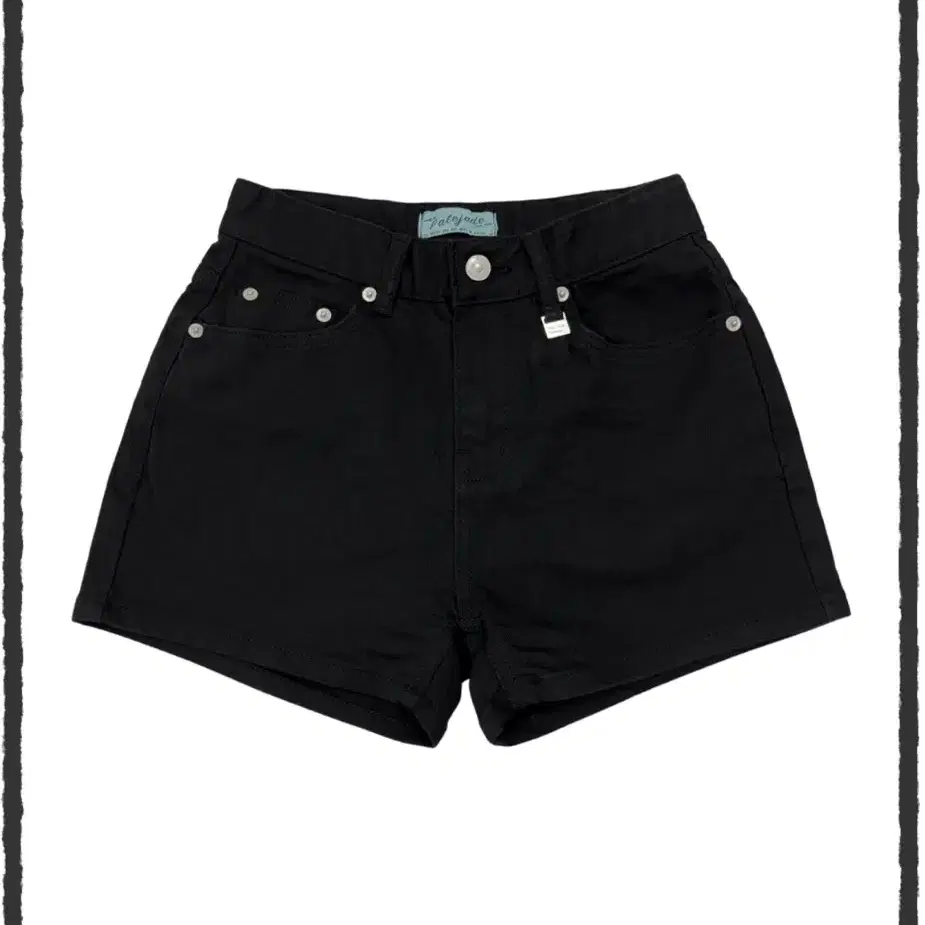 페일제이드 파인체리 black cotton shorts 쇼츠