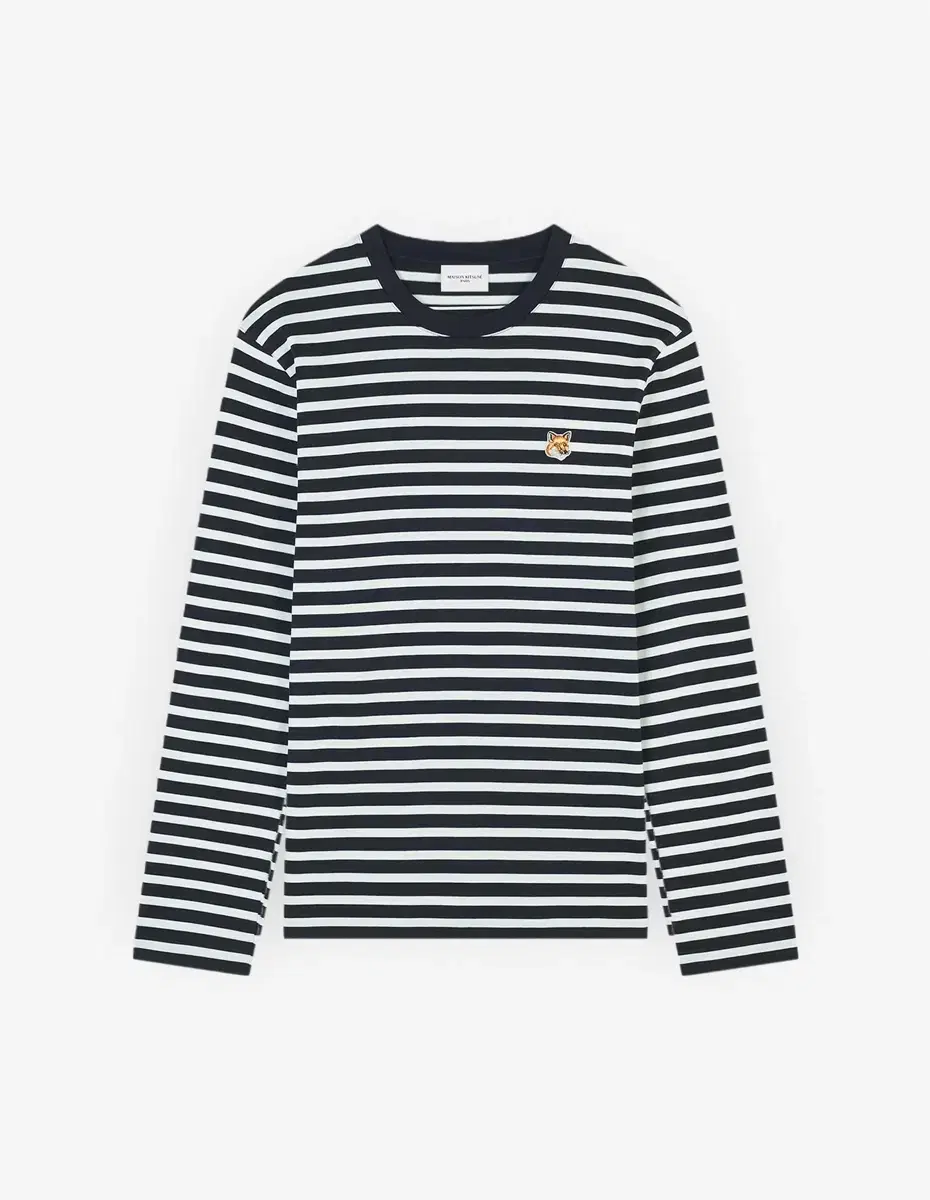 Maison Kitsune Unisex Striped Tangara Logo