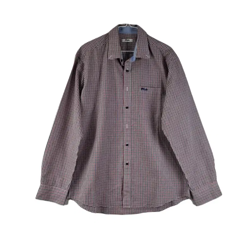 E7654 FILA Men's 110 Plaid Classic Shirt/Dirk