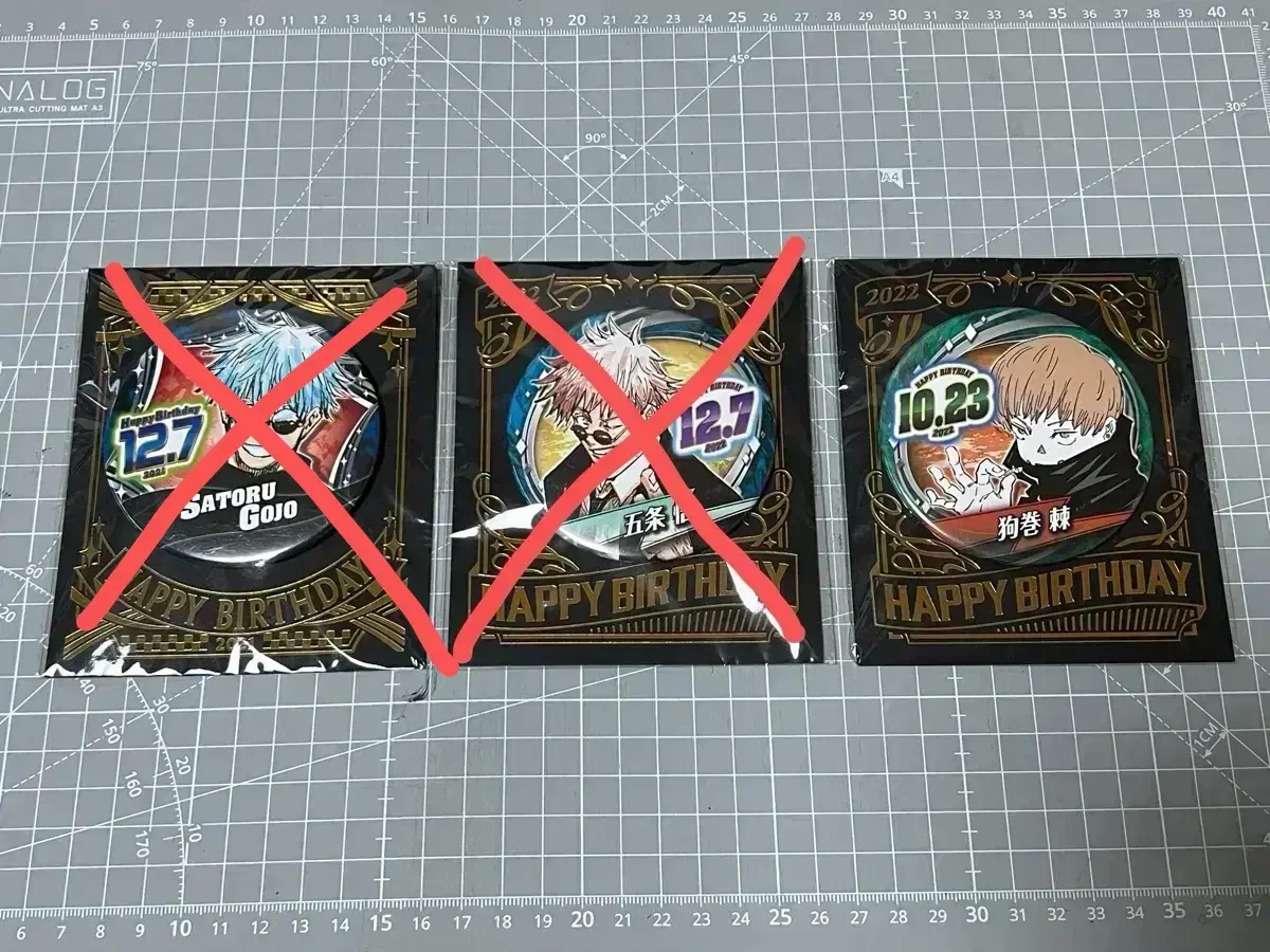 Unsealed) Zuu Spinning Jump Shop birthday Canbadge Gojo Toge 2021 2022