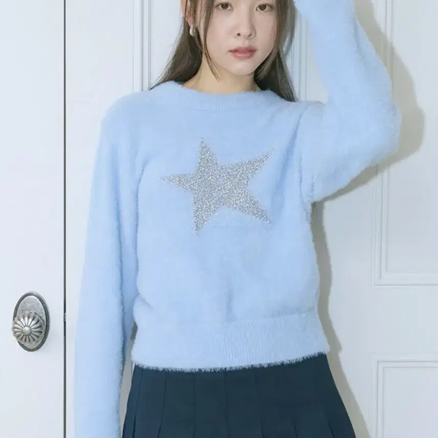 마가린핑거스 GLITTER STAR BRUSH KNIT 글리터 니트