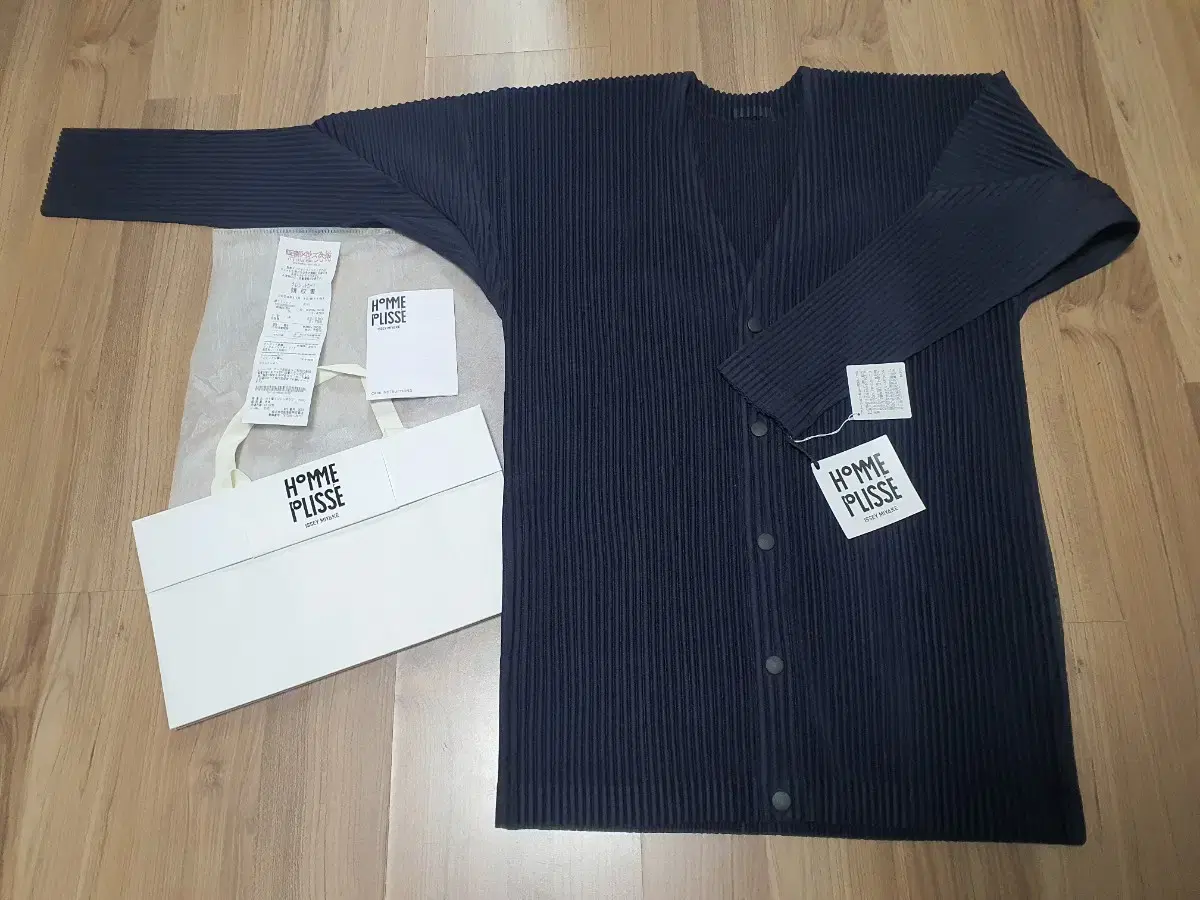 Homme Fleurisse Navy Cardigan Size 3 New