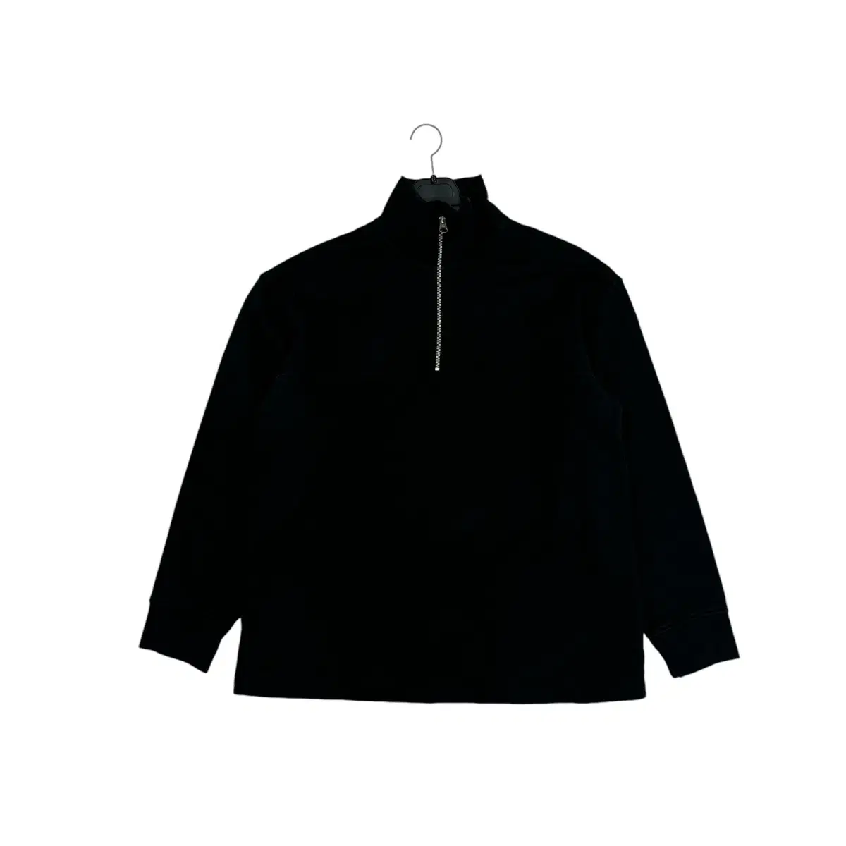 Arquette black vahn zip-up top