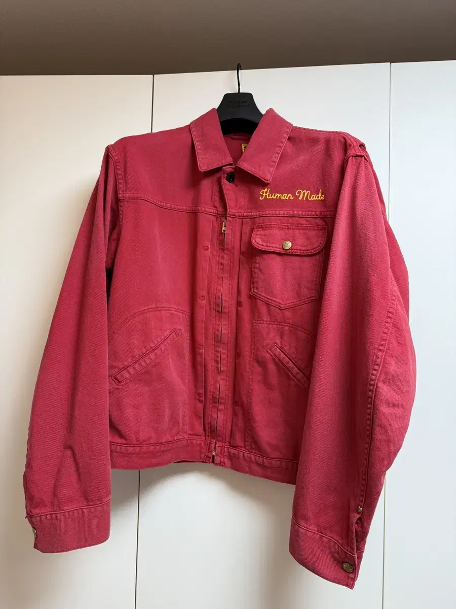 [M] Humanmade Zip-up Work Jacket Red