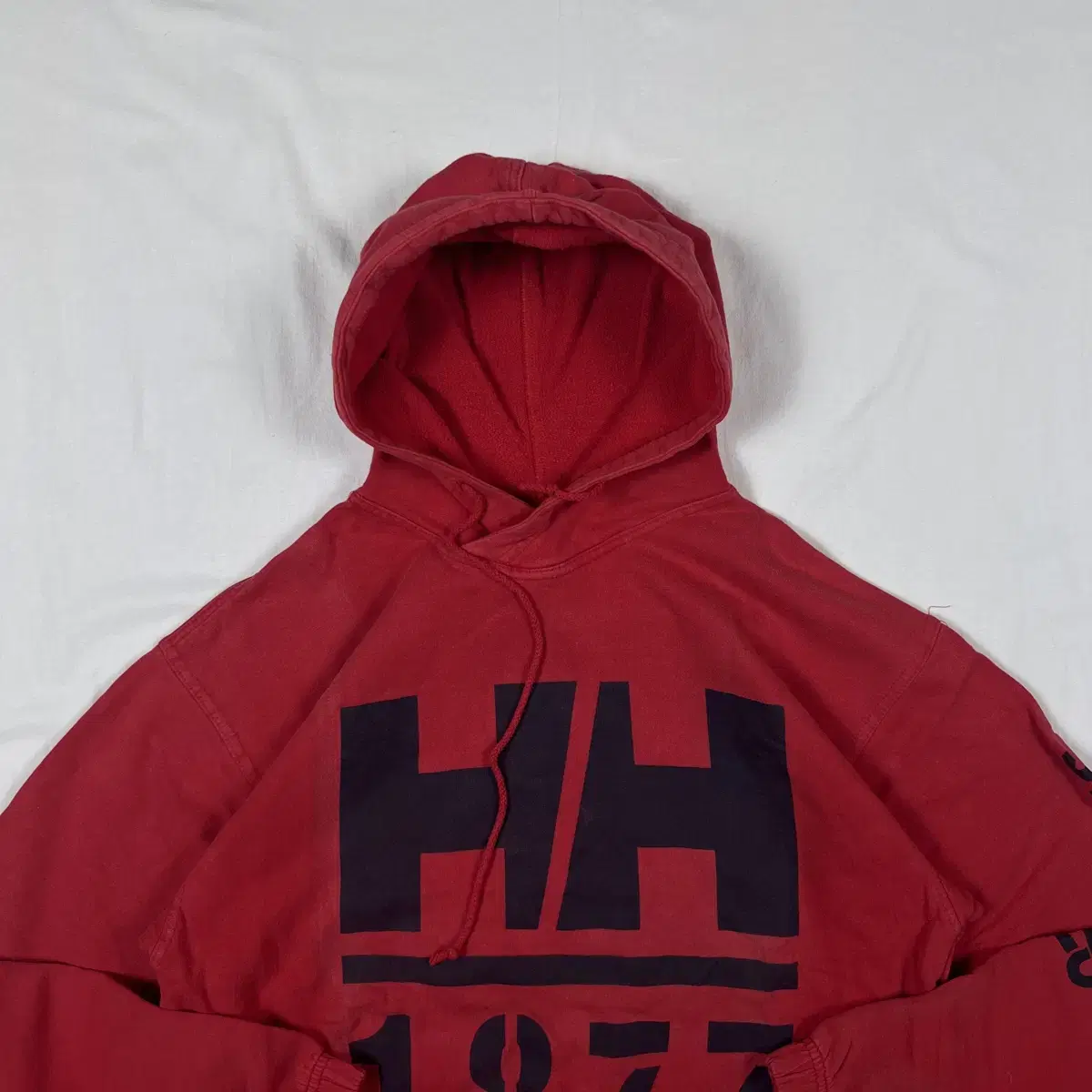 90s 헬리한센 helly hansen hh 로고 후드티