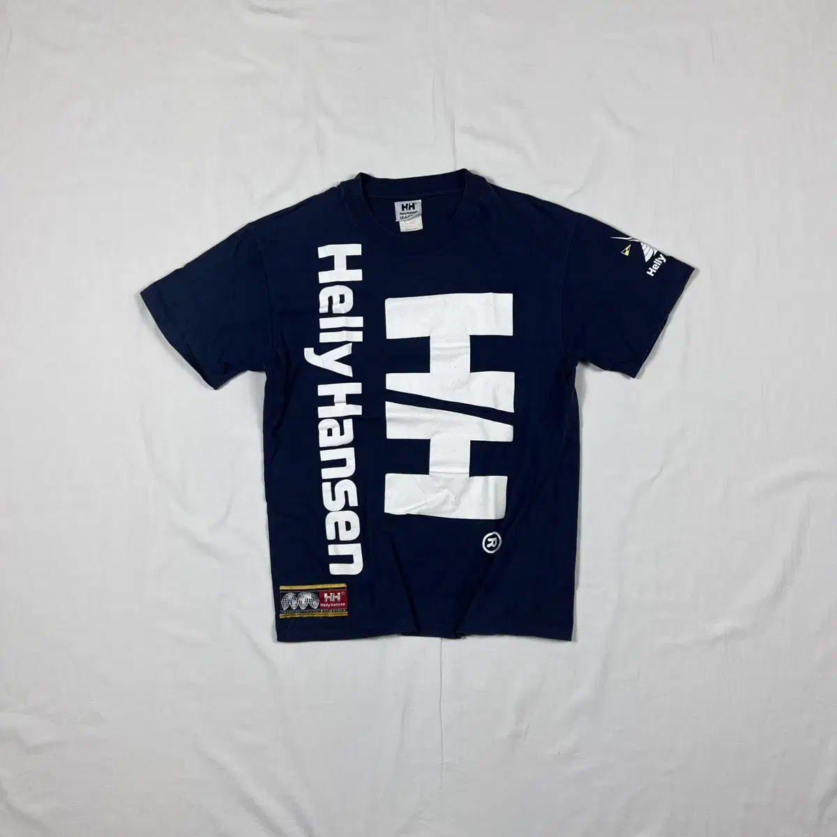 90s 헬리한센 helly hansen hh 로고 반팔티