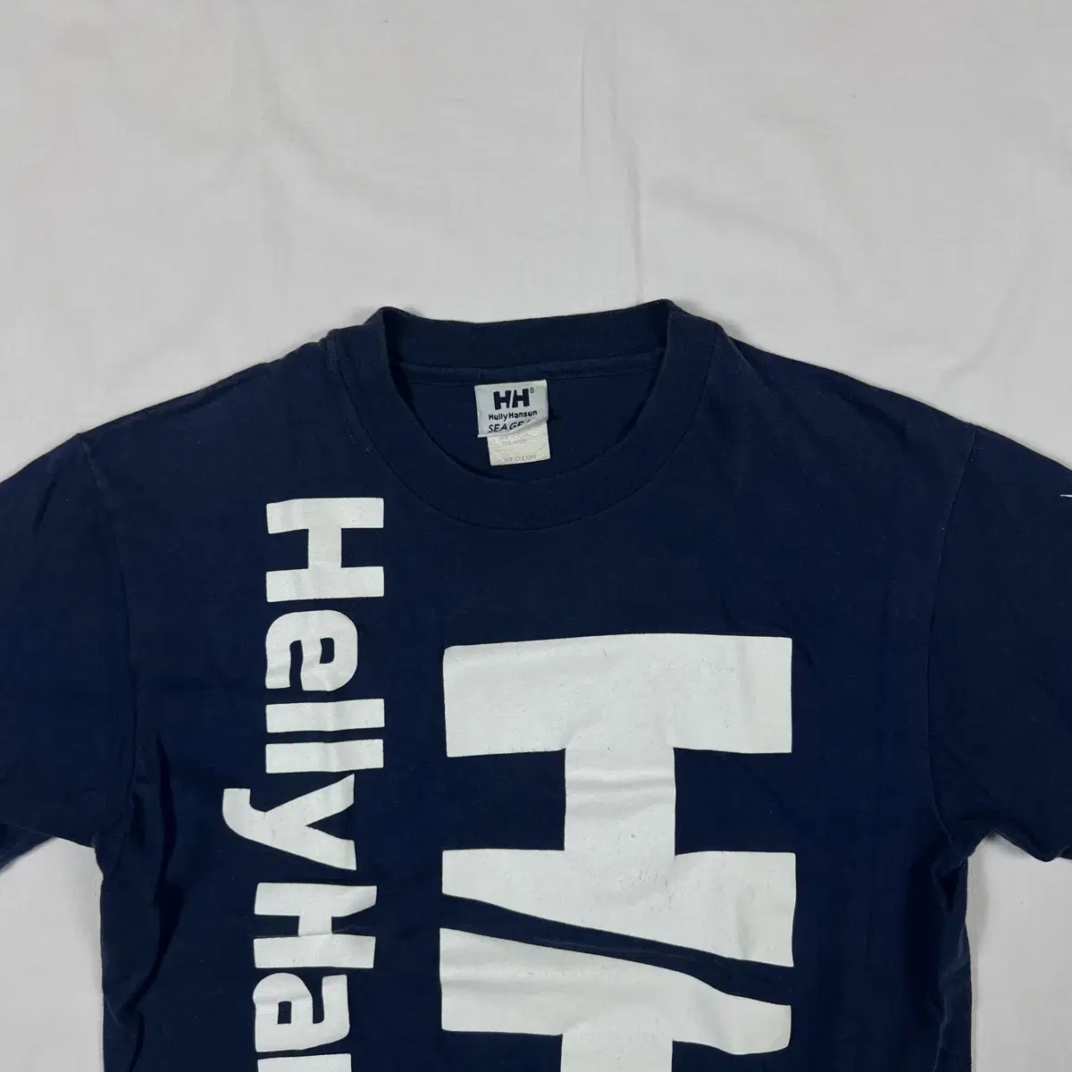 90s 헬리한센 helly hansen hh 로고 반팔티