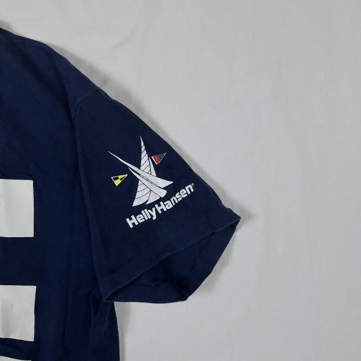 90s 헬리한센 helly hansen hh 로고 반팔티