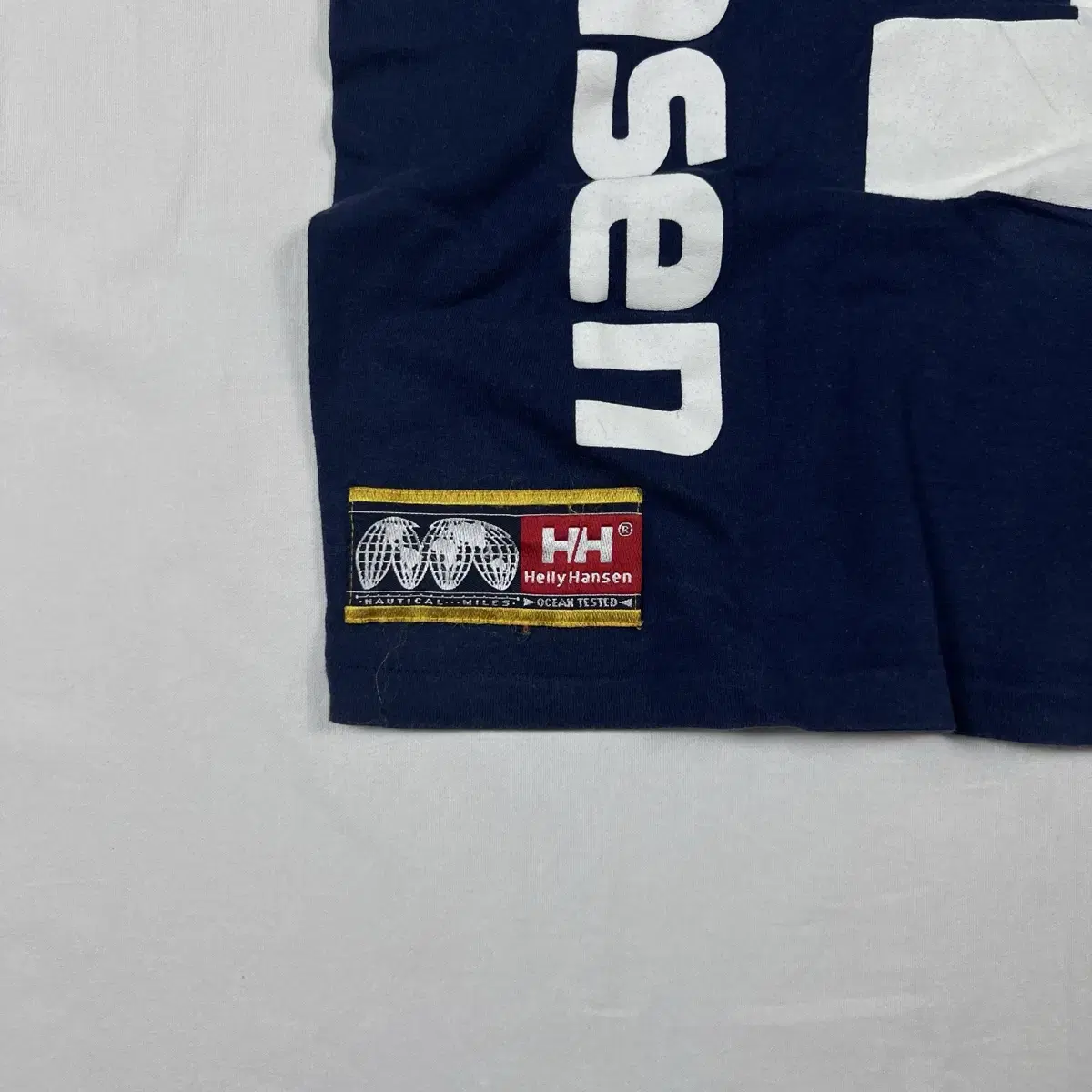 90s 헬리한센 helly hansen hh 로고 반팔티