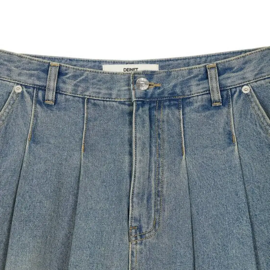 다이닛 데님 플리츠 스커트 DENIM PLEATS SKIRTS