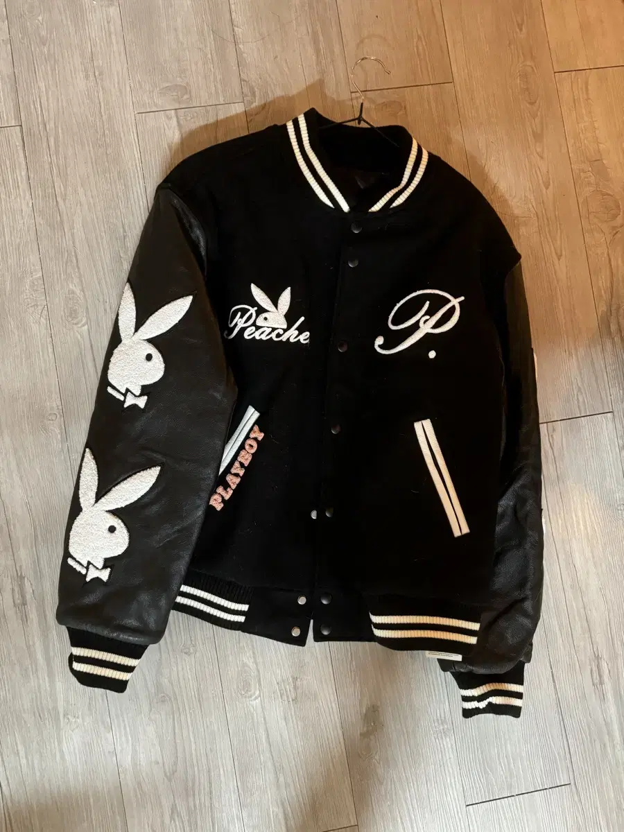 Peaches. x Playboy Clubhouse Varsity L