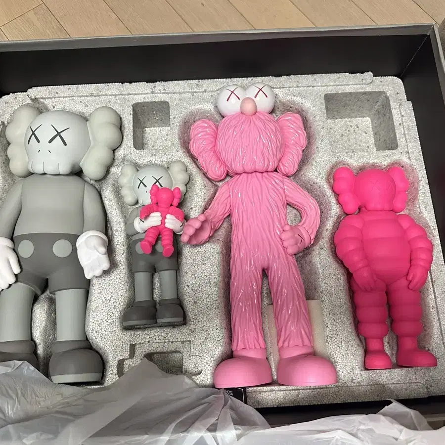 Kaws Family Vinyl Figure Grey Pink