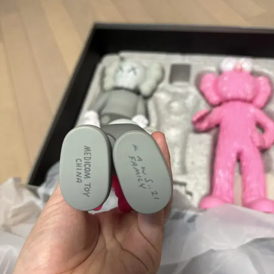 Kaws Family Vinyl Figure Grey Pink