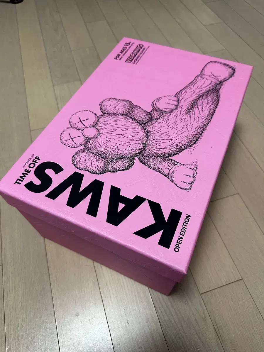 Kaws Time Off Vinyl Figure Pink