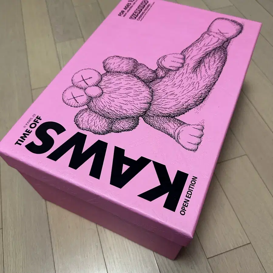 Kaws Time Off Vinyl Figure Pink