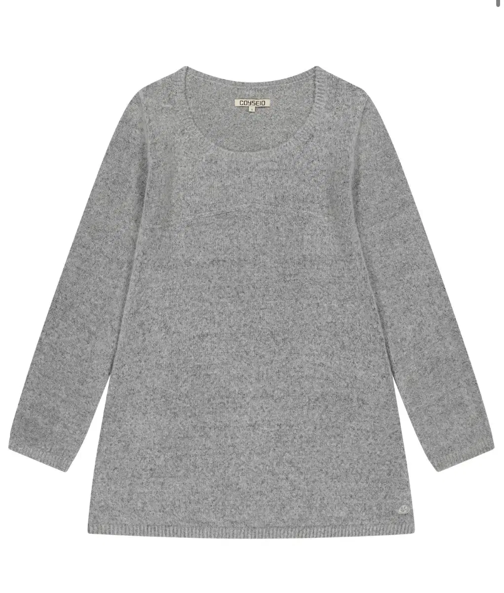 코이세이오 BOUCLE KNIT ONE PIECE LIGHT GREY