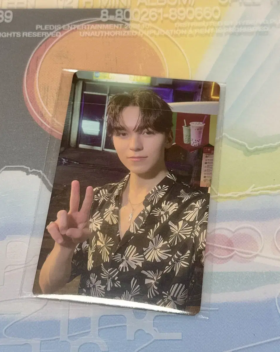 seventeen vernon spill the feels weverse ld photocard wts