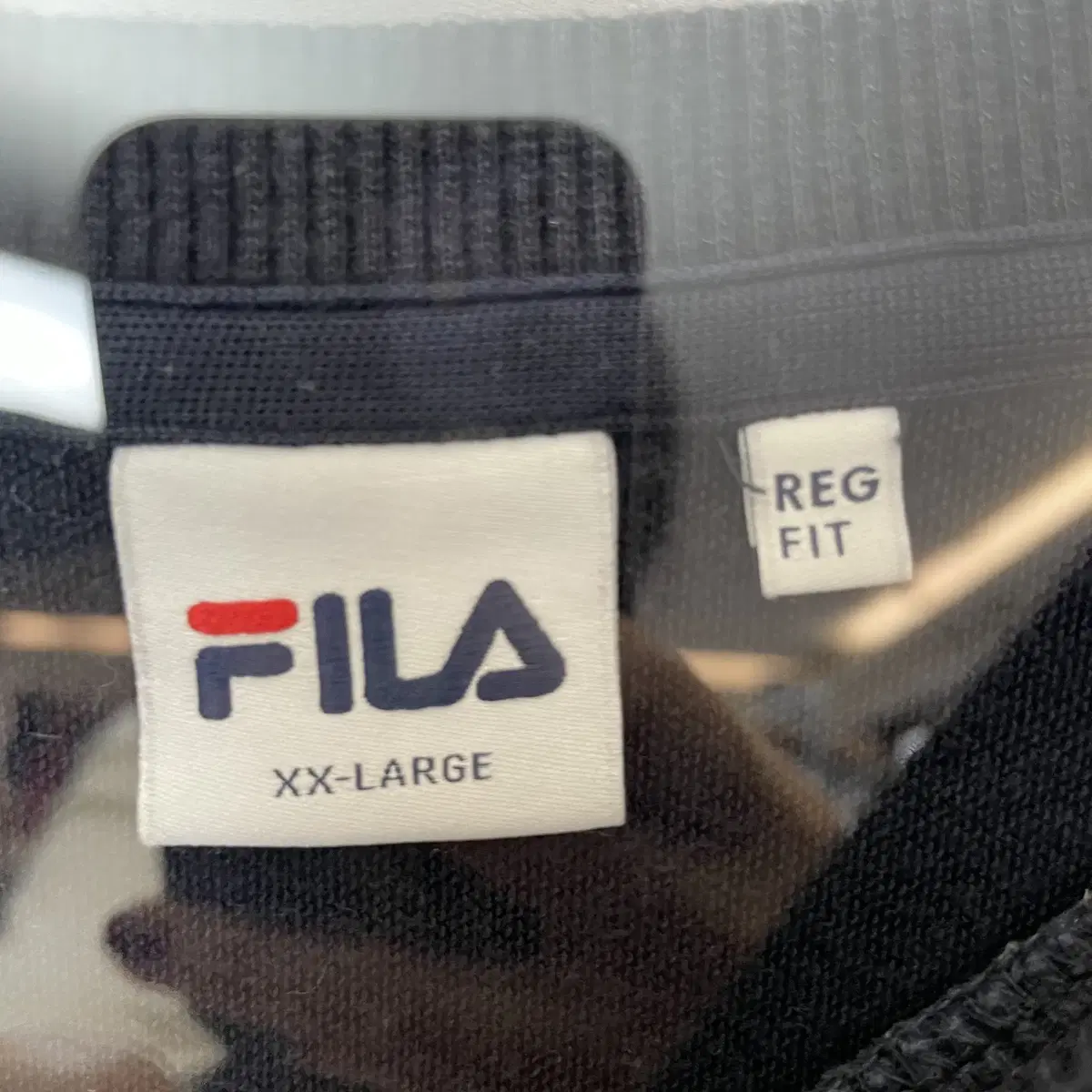 FILA 휠라 네이비 로고포인트 맨투맨 스웻셔츠 XXL